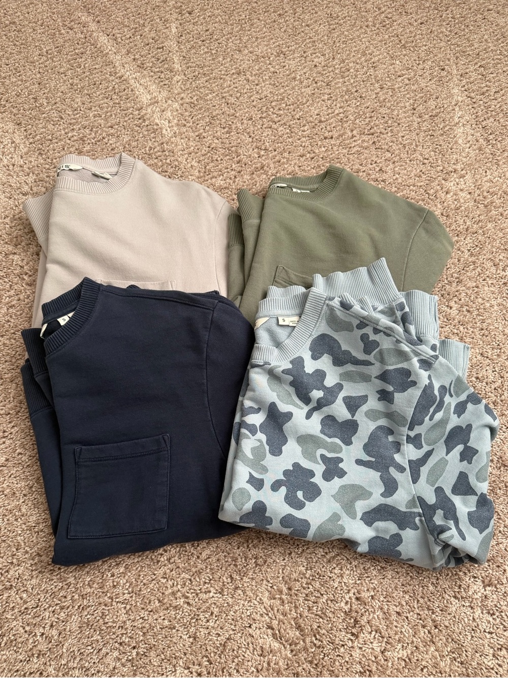 Orvis Women's Sweatshirt Bundle - Navy, Olive, Beige, Blue Camo